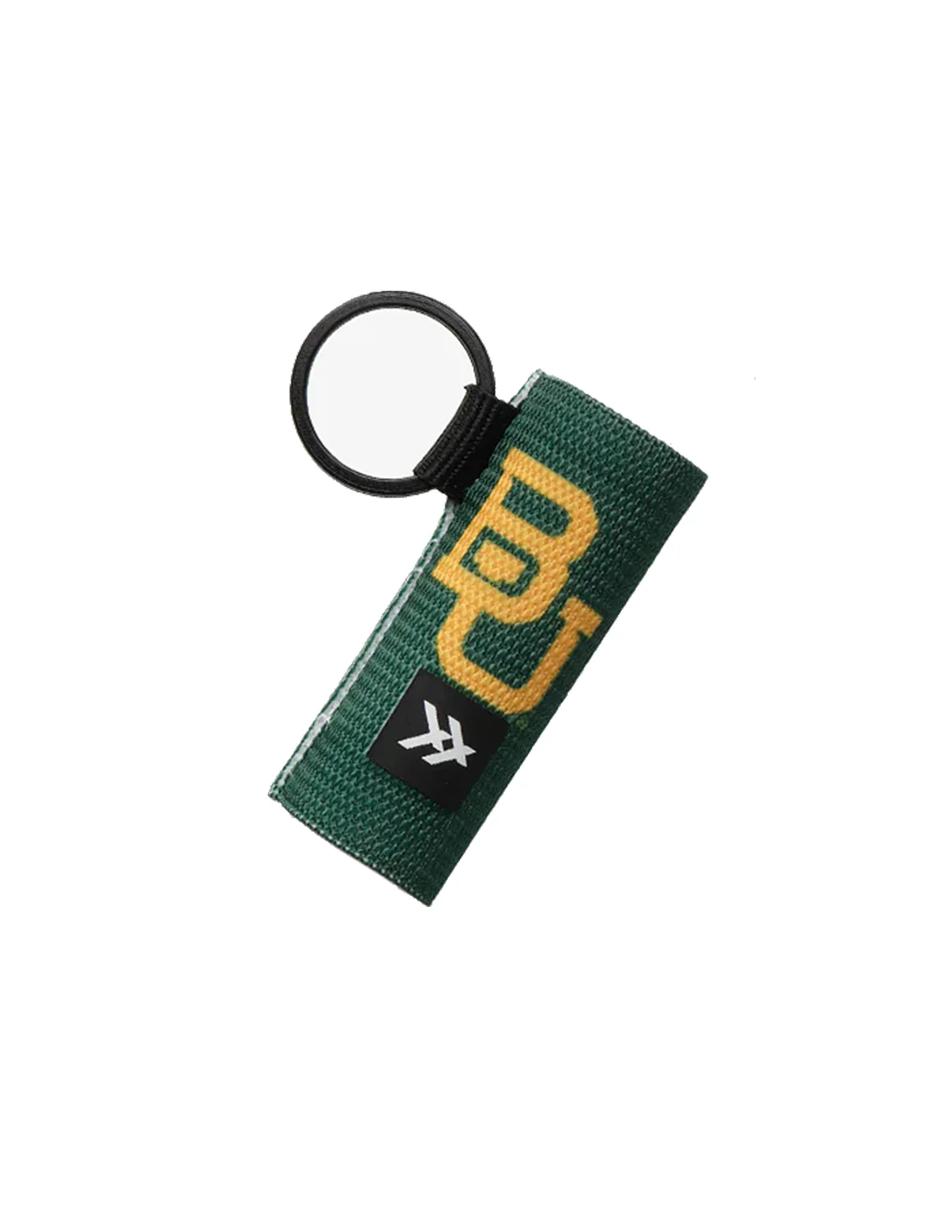 BU Baylor Green Chapstick Holder Keychain
