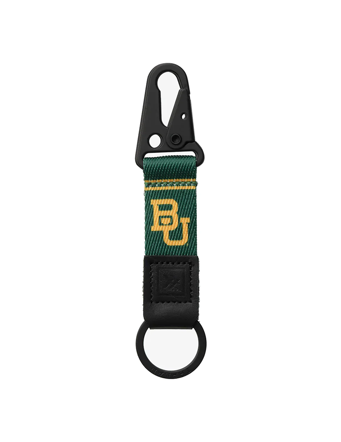 BU Baylor Green Keychain Clip