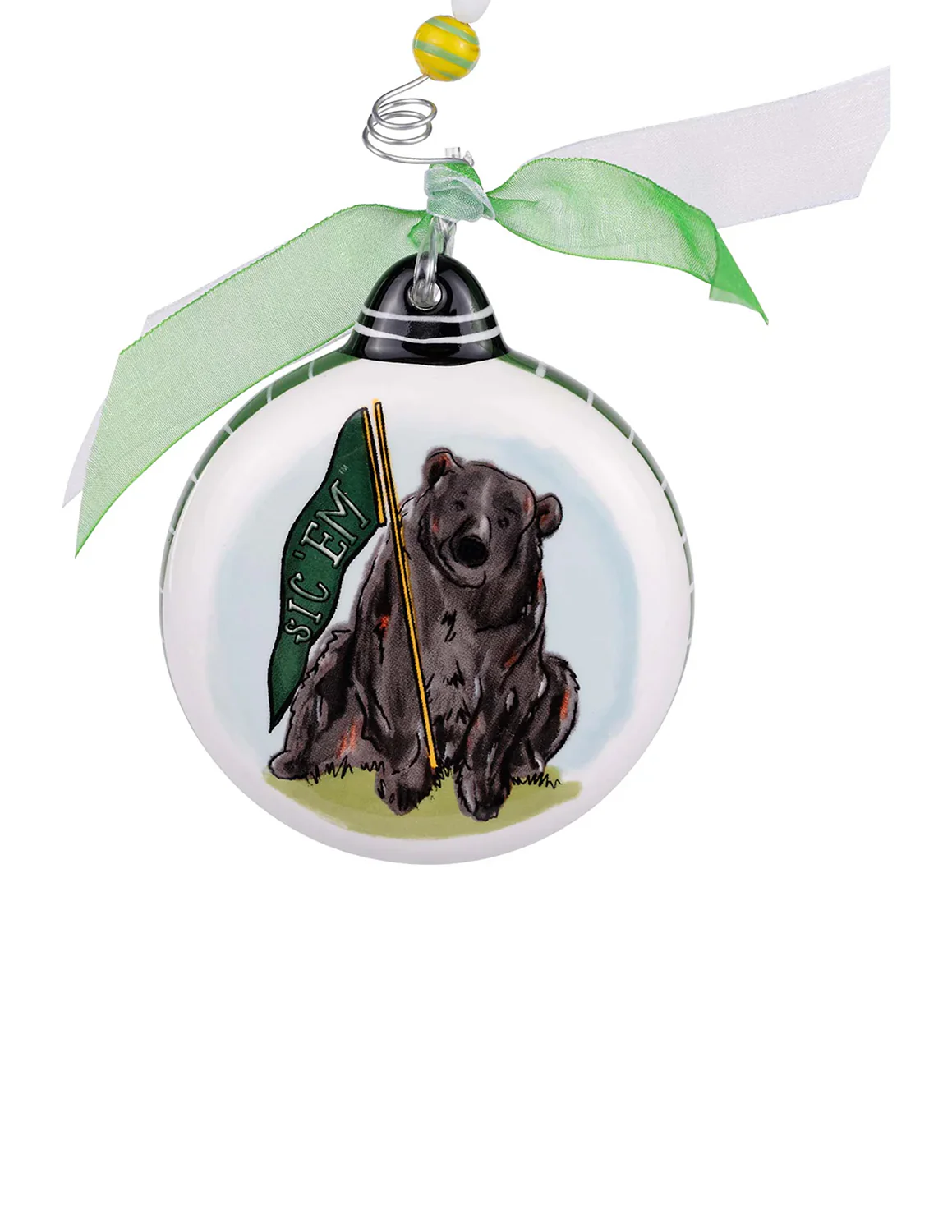 BU Baylor Mascot Puff Ornament - Image 2