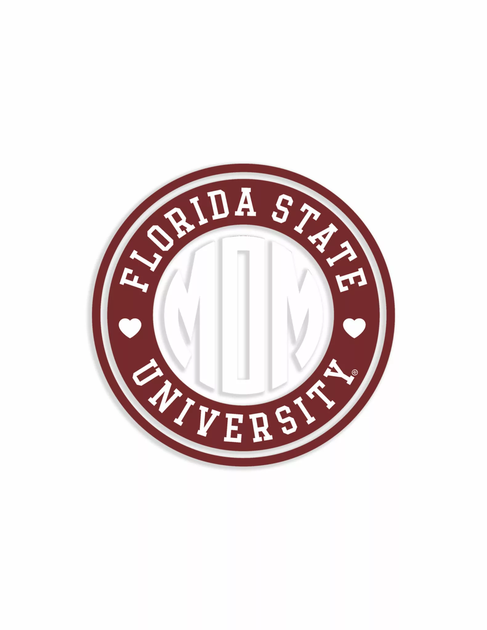 FSU Mom Circle Of Love Decal - Image 2