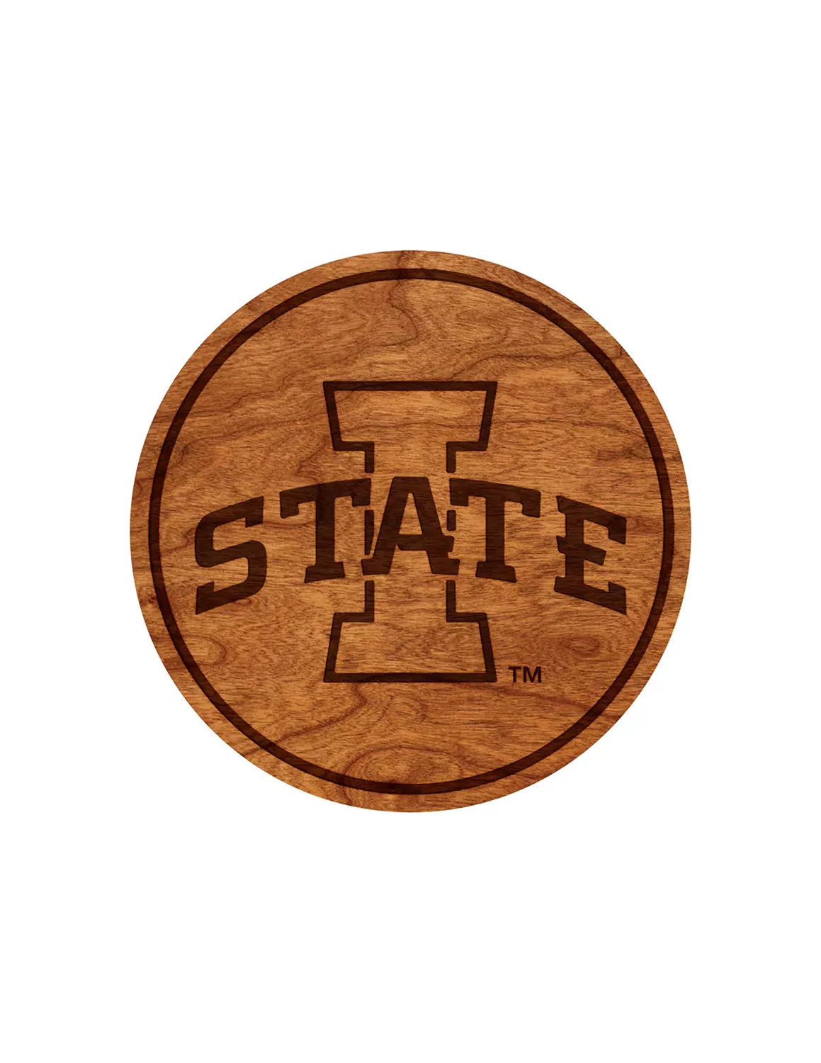 ISU Block I Wooden Coaster