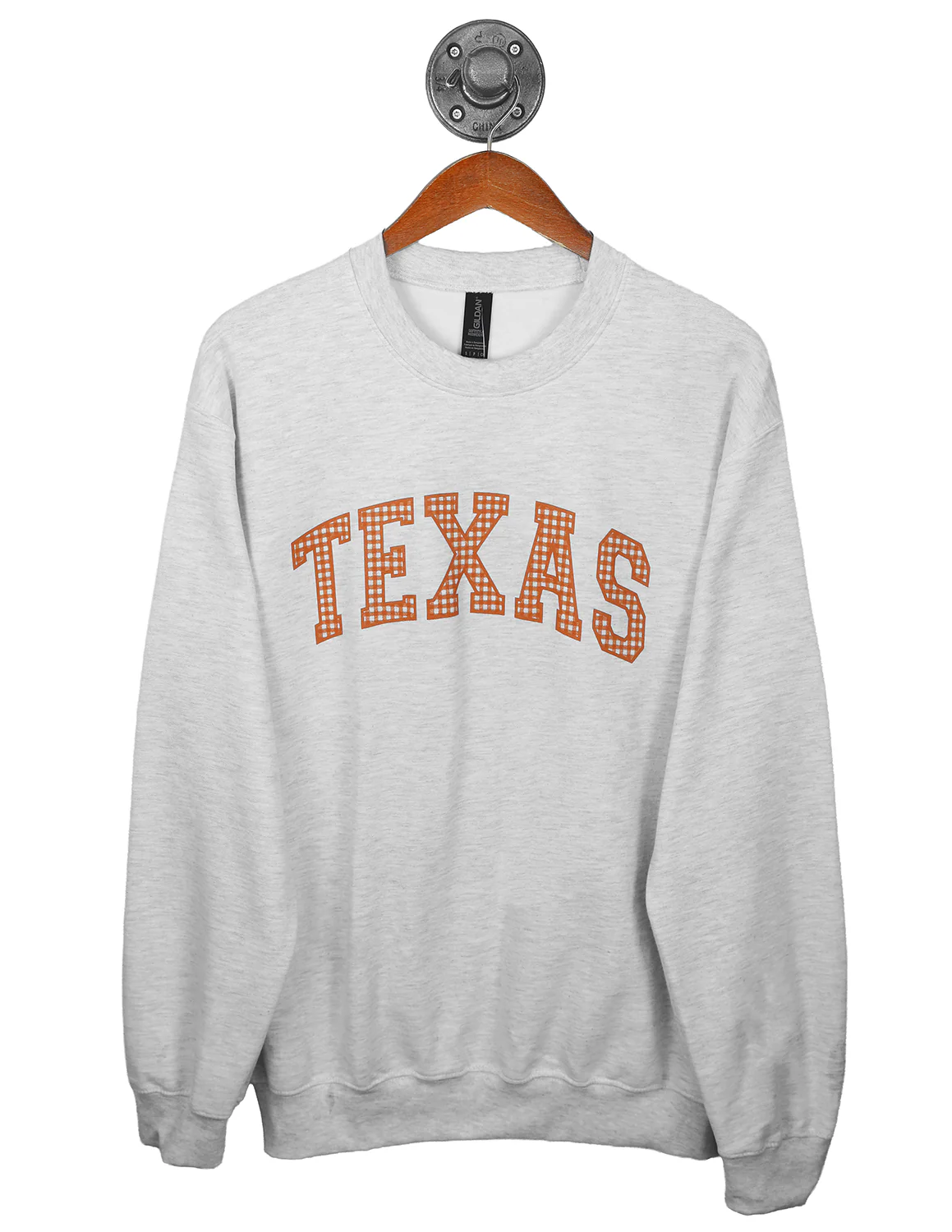 Texas Prestige Gingham Crewneck