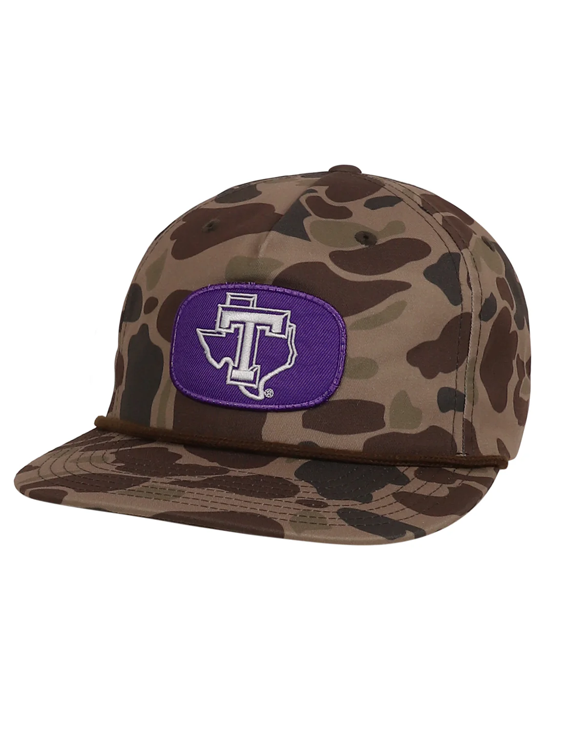TSU Block T Flat Oval Patch Hat - Image 2