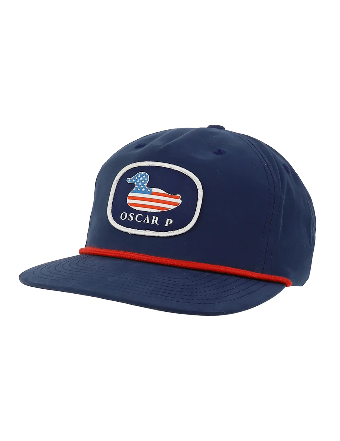 TSU P Oscar P Flag Flat Oval Patch Hat - Image 2