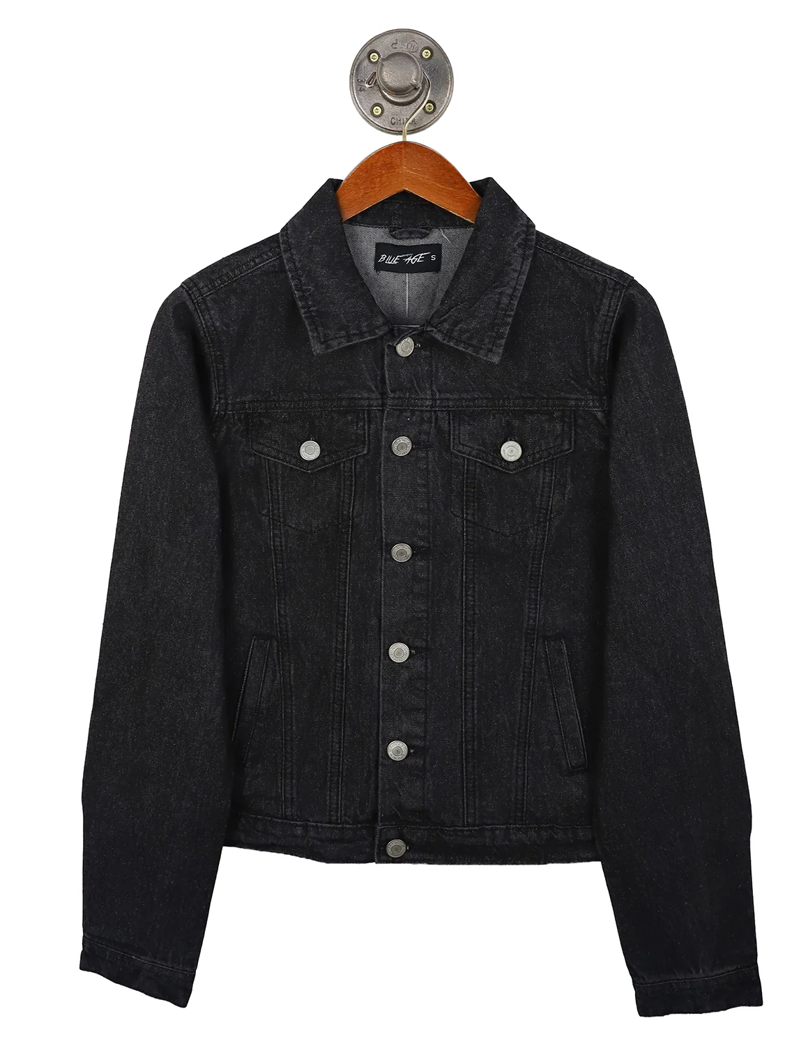 TTU Chenille Raider Red Logo Denim Jacket - Image 2