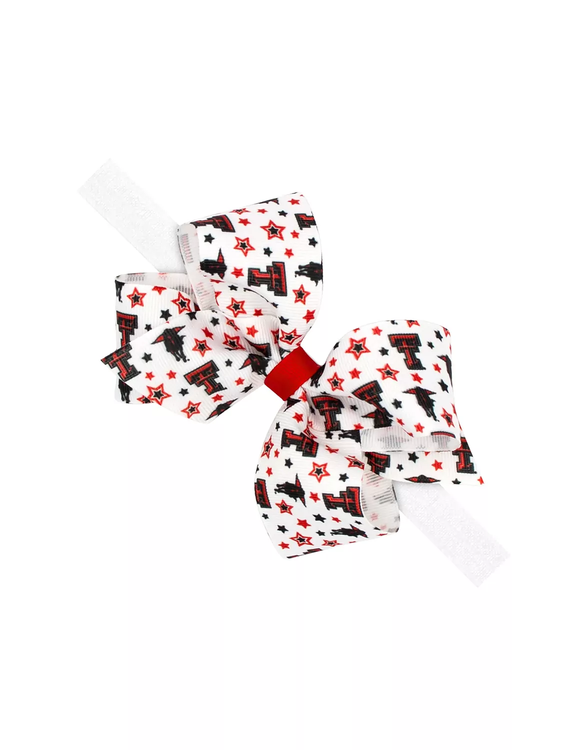 TTU Medium College Star Bow Headband