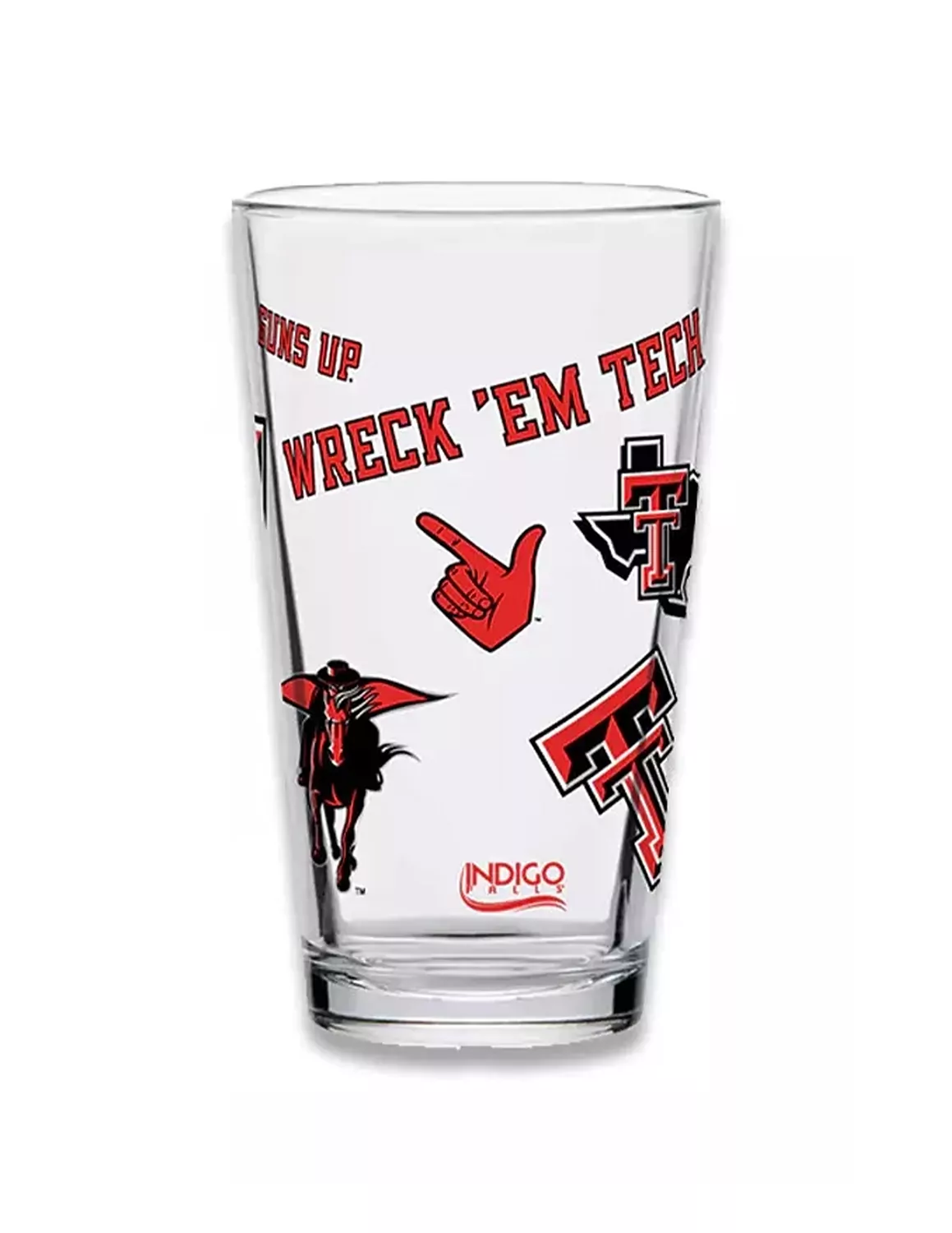 TTU Red Raiders Medley 16oz. Pint Glass - Image 2