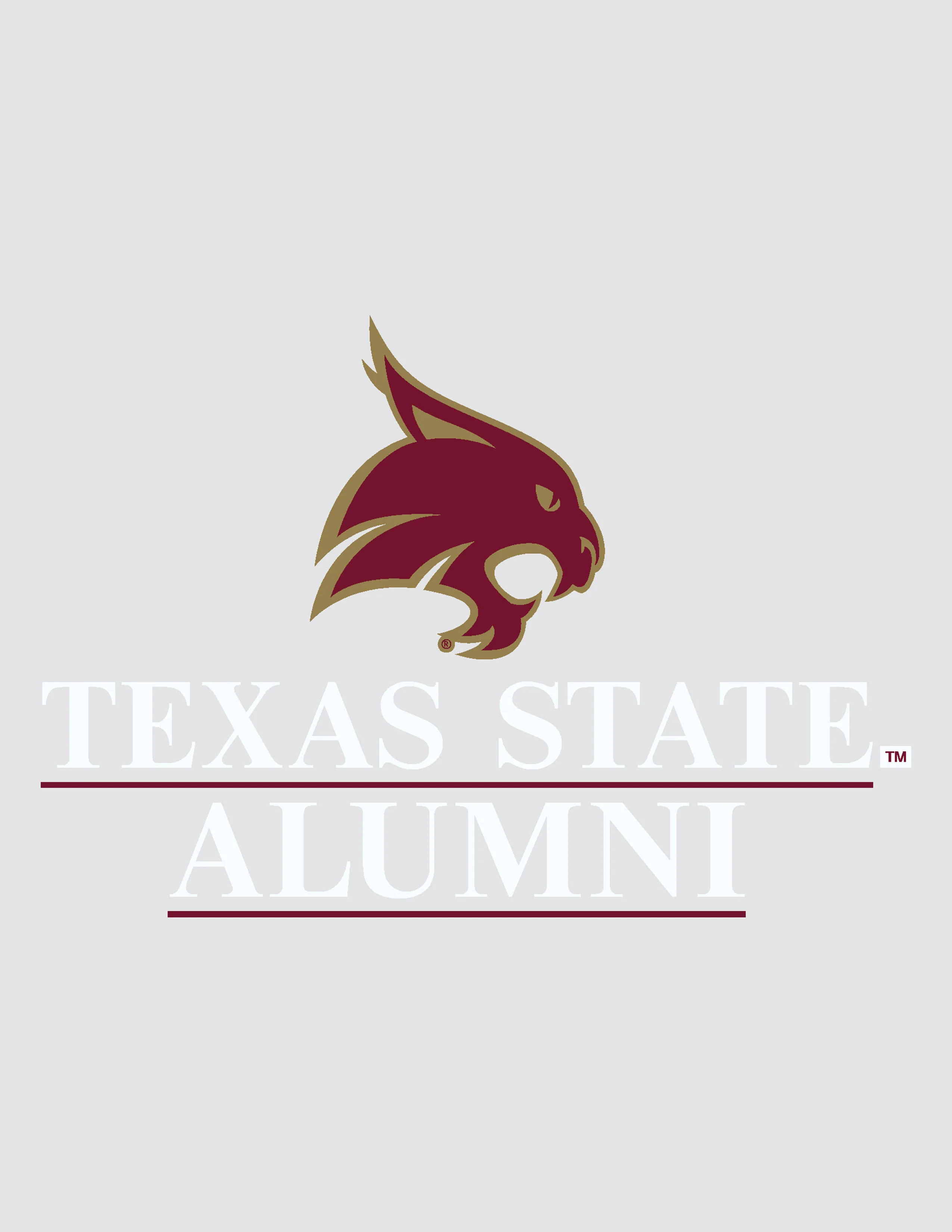 TXST Mascot Over TXST Alumni Car Decal - Image 2