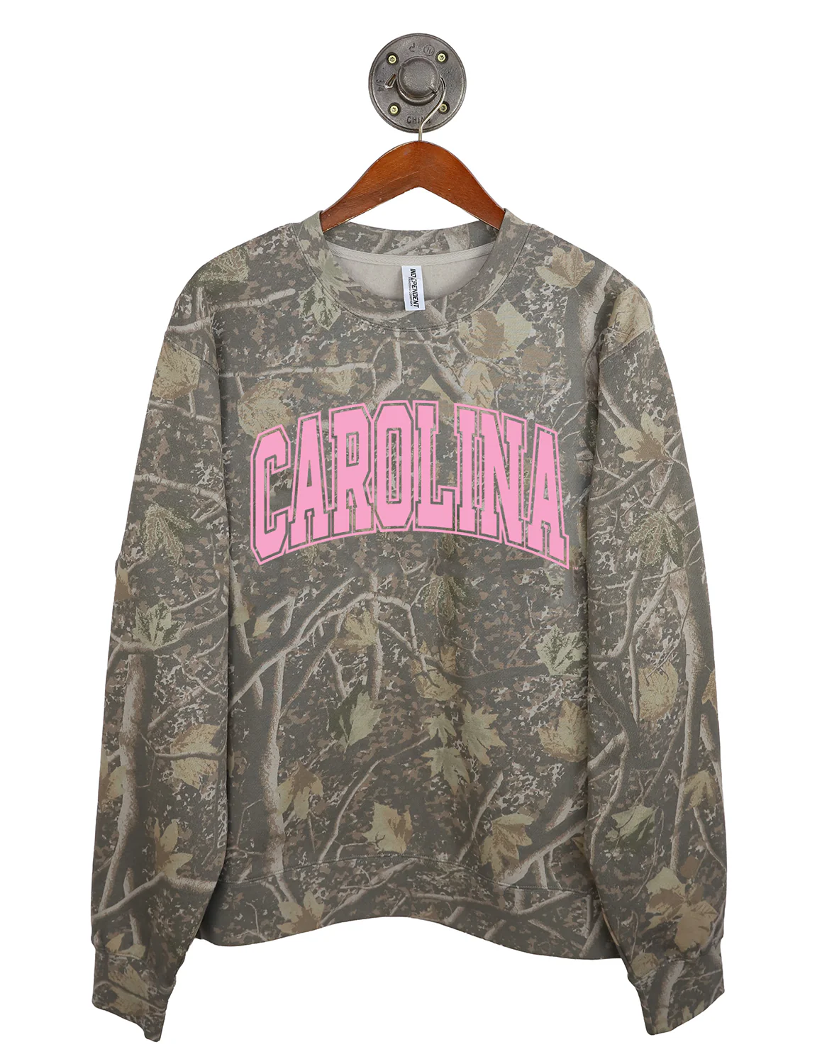 USC Pink Totality Puff Camo Crewneck