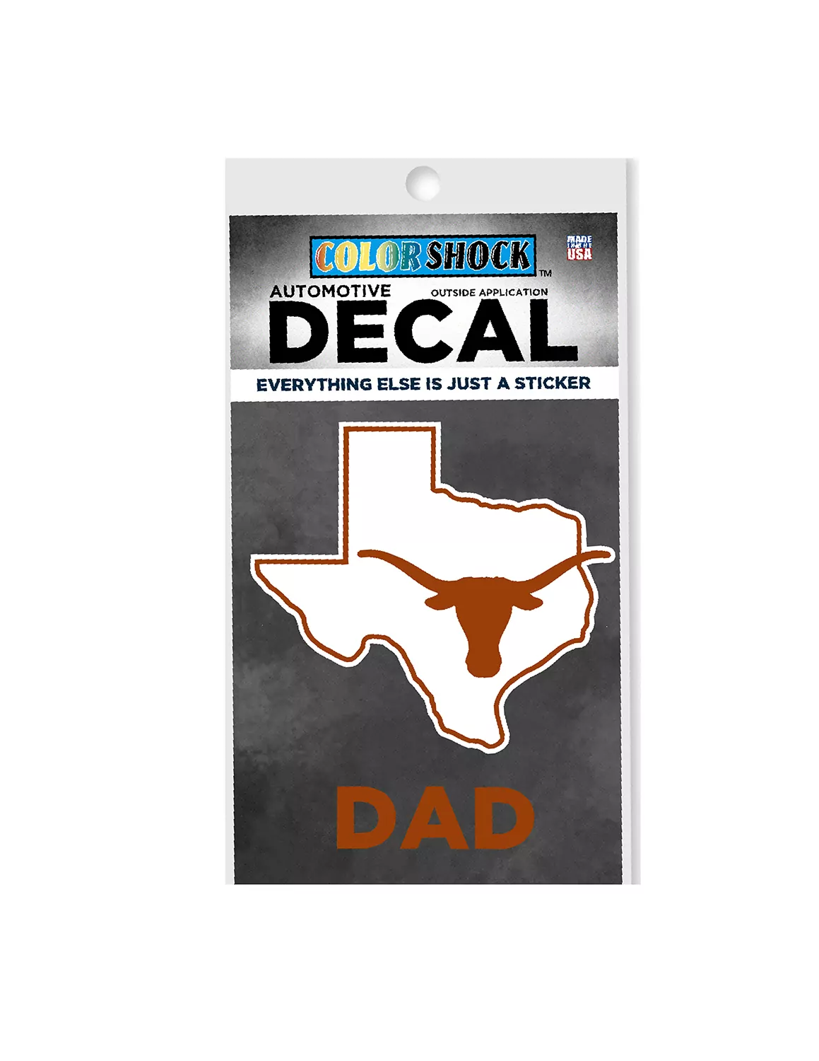 UT Texas Over Dad Decal - Image 2