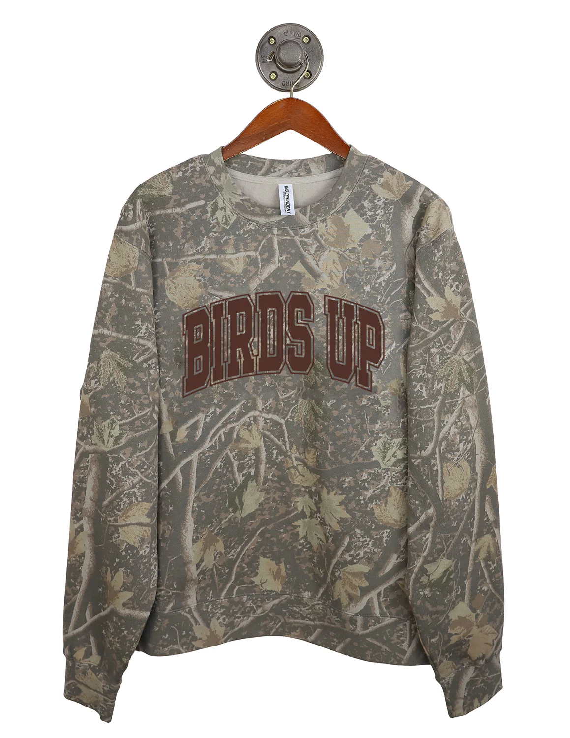 UTSA Brown Totality Puff Camo Crewneck